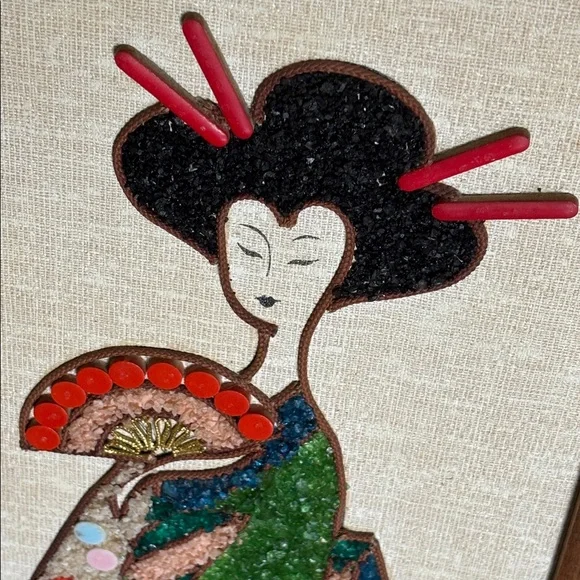 Mid -Century Modern Pebble Gravel Art Panels - Picture 7 of 10